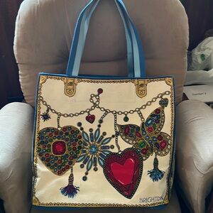 Beautiful Brighton shopping tote..Fun and roomie